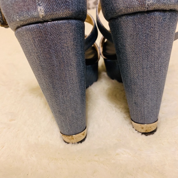 🌼JIMMY CHOO PORTIA METALLIC DENIM🌼 - Picture 4 of 5